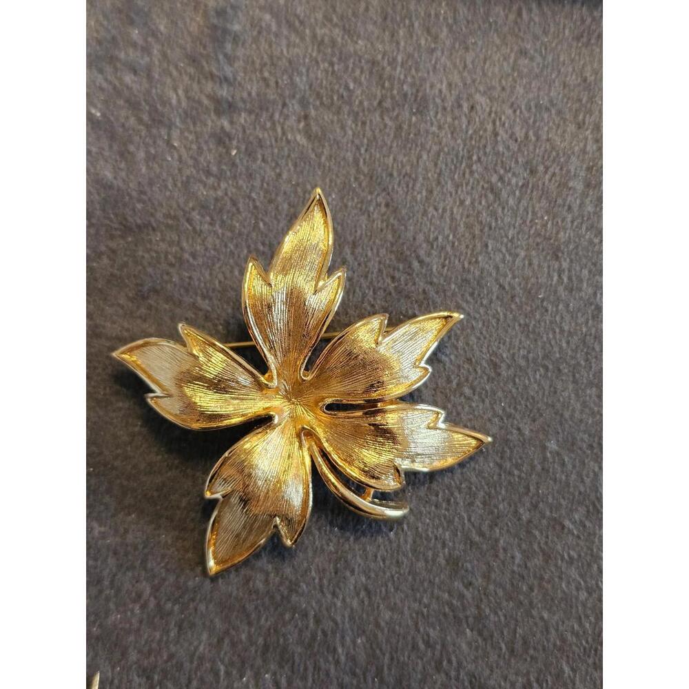 Monet Leaf Brooch